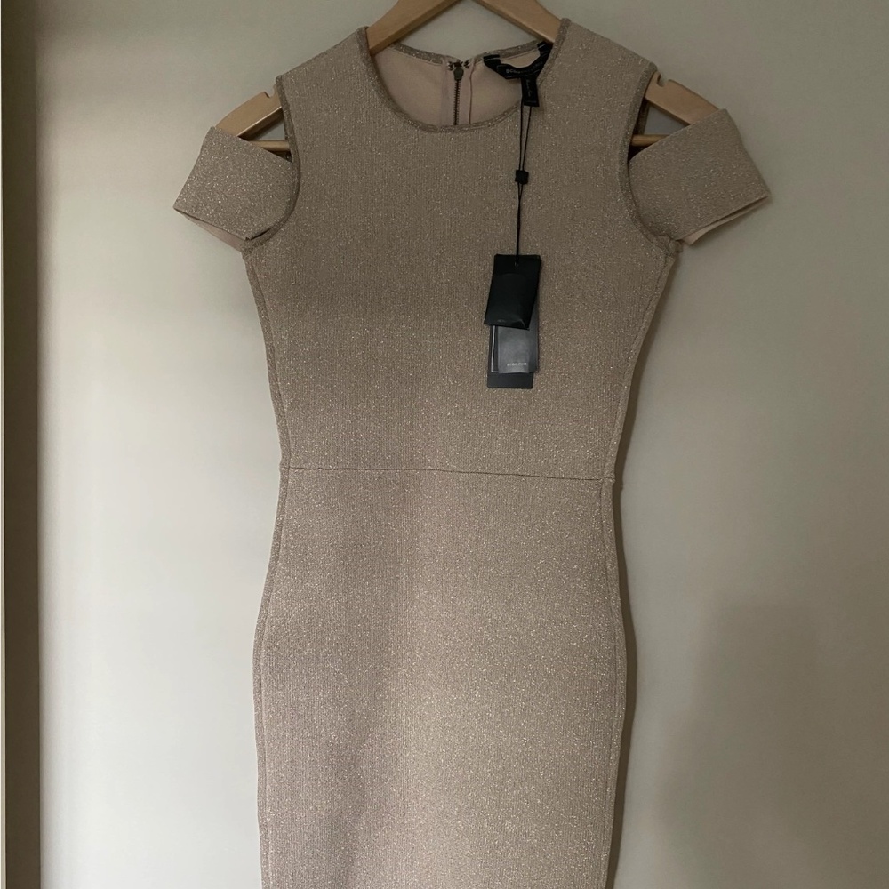 Bcbg Maxazria "MONICKA" Bandage Dress in BAREPINKCO